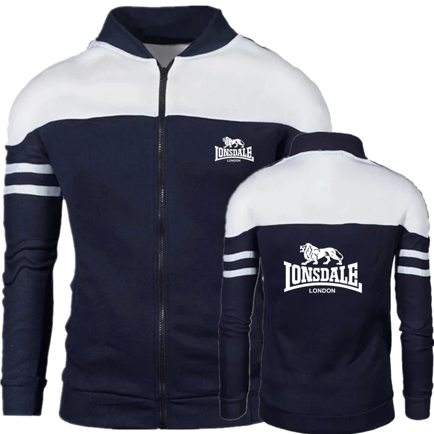 2022 LONSDALE New Mens Baseball Jackets Men Solid Bomber Spring/Autumn Zip Harajuku Vest Sweatshirts |