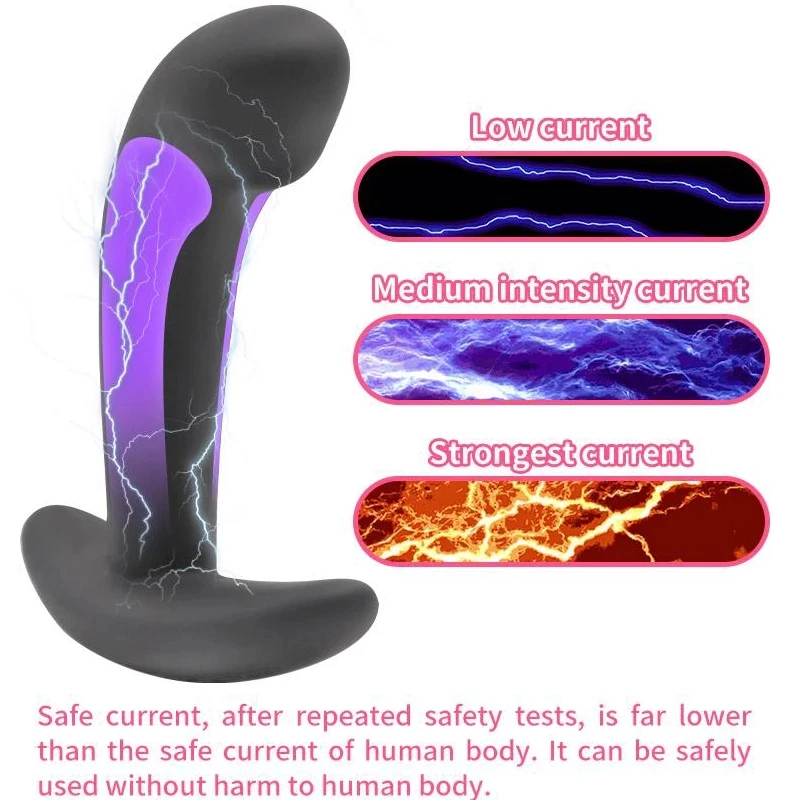 Strong Current tazer shocker Electric shock Prostate Massager Butt Plug Anal Plug Wireless Remote Sex Toy Women Men Anal Ass electro sex toys electric sex toys