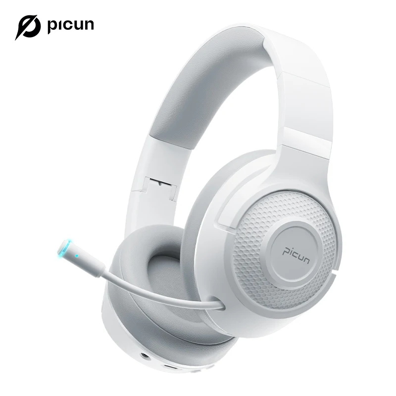 Picun BG 01 casque sans fil de jeu micro écouteurs intra-auriculaires 0.045s faible latence Bluetooth 5.3 40mm pilote câble sans fil casque 1