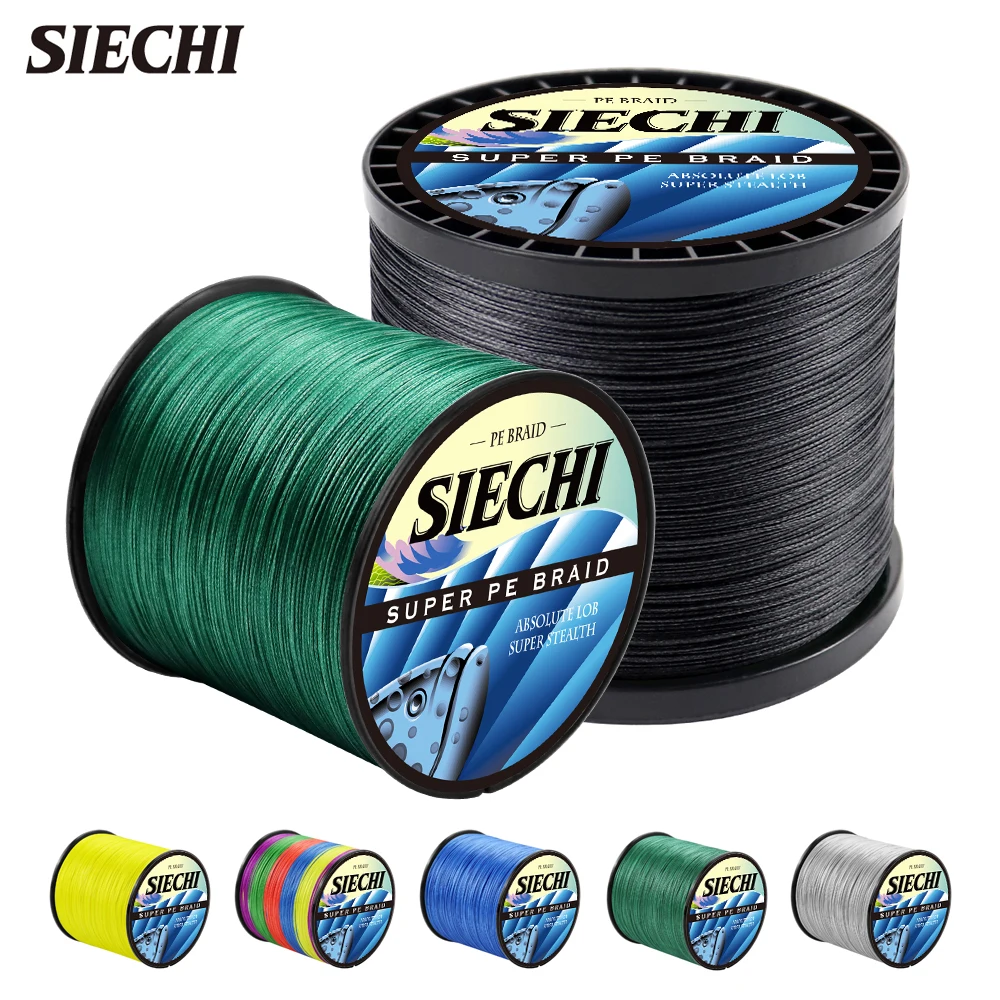 Fishing Line Fishing Tackle SIECHI 300M 500M 1000M Braided Fishing Line 4 Braid 4 Strands Fishing Thread Multifilament Line Braided Cord Lived For Silk