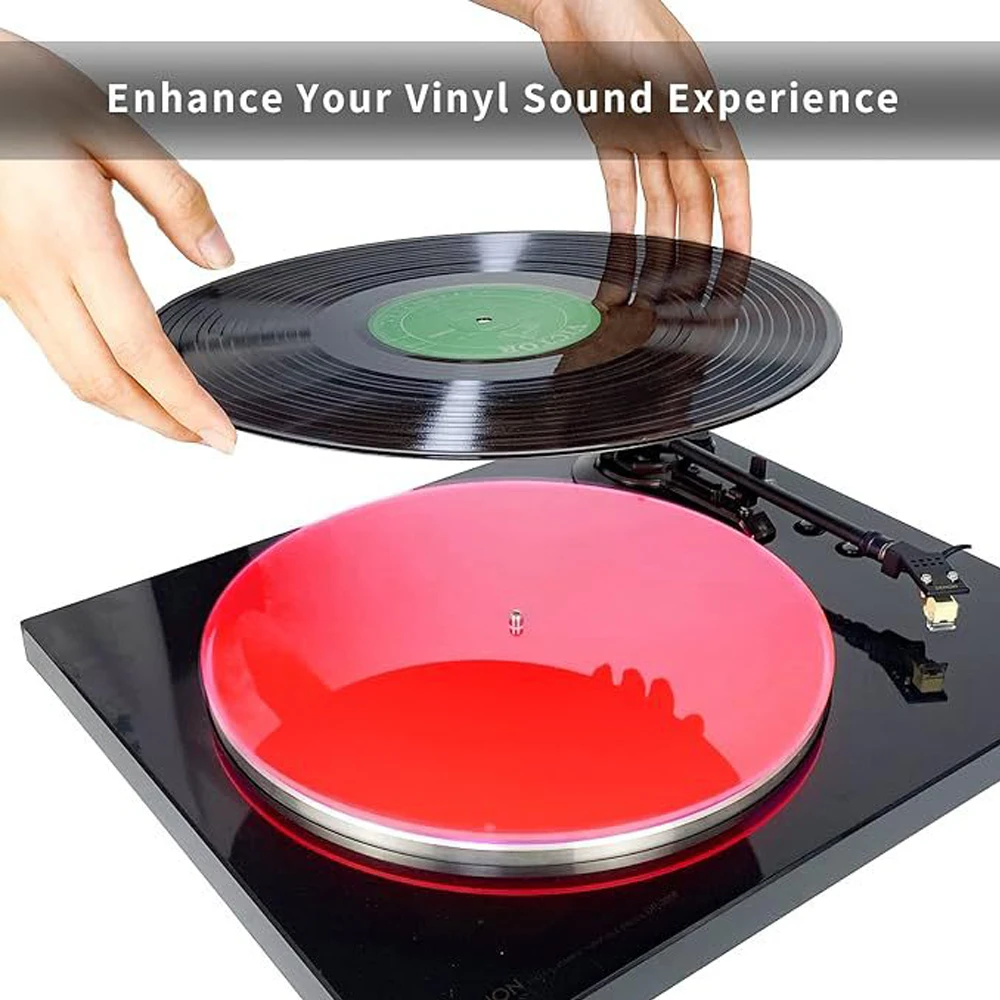 

Acrylic Slip Mat For Phonograph Turntable Vinyl 3MM Anti-Static LP Mat Vinyl Record Pad For Phonograph Disc Player