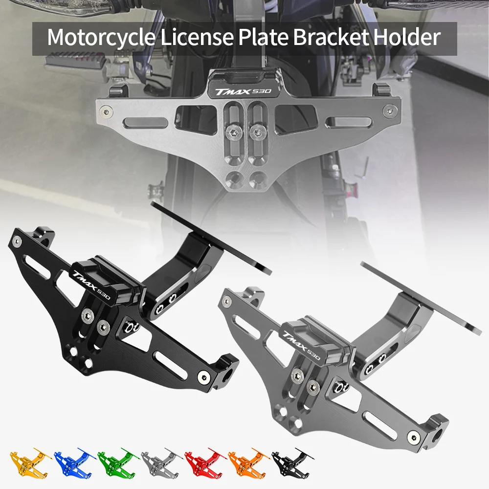 

For YAMAHA TMAX530 TMAX T-MAX 530 DX/SX XP530 2001-2019 Motorcycle Adjustable Tail Tidy Rear License Plate Holder With Led Light