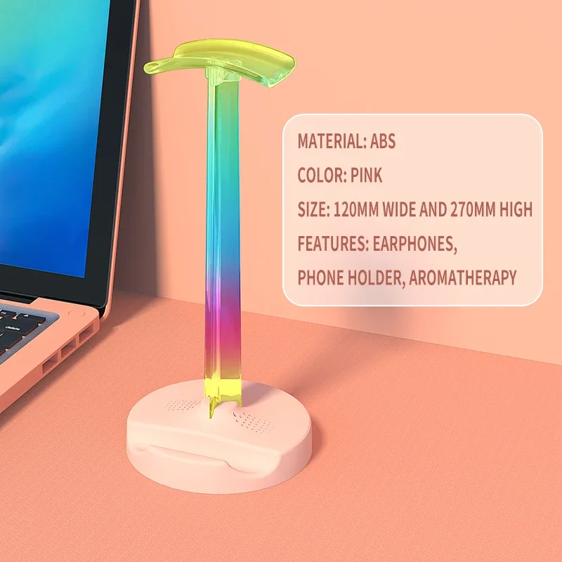 حامل سماعة رأس RGB للألعاب USB