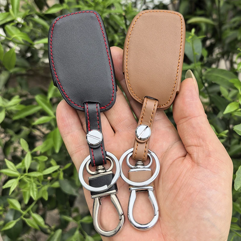 Premium Leather Car Remote Smart Key Case Cover