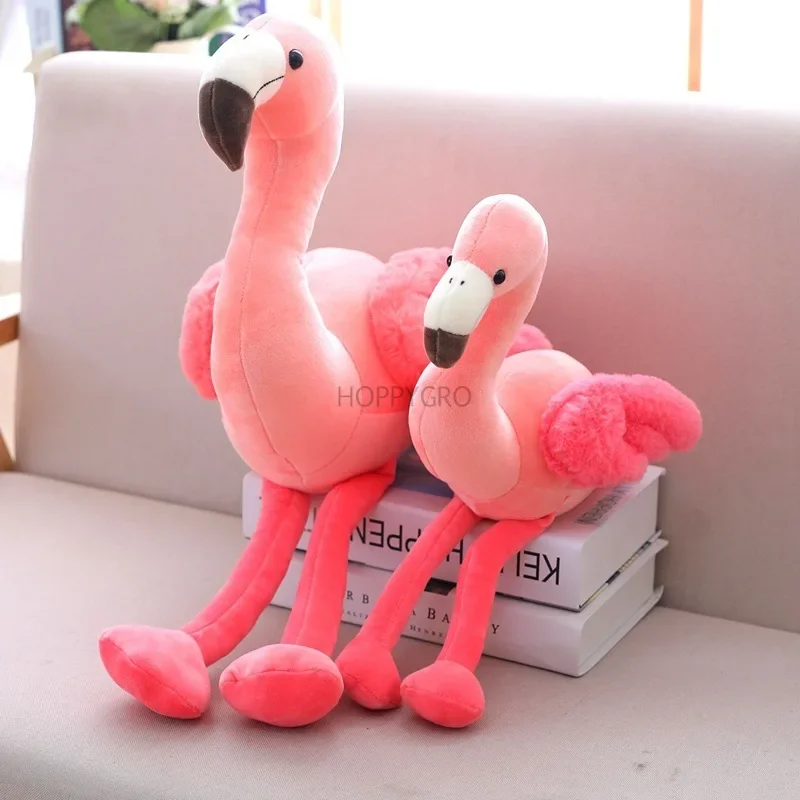 25-50cm Flamingo Plush Doll Toys Kawaii Pink Flamingo Kids Plush Doll Soft Stuffed Bird Doll Birthday Gift For Children Girls