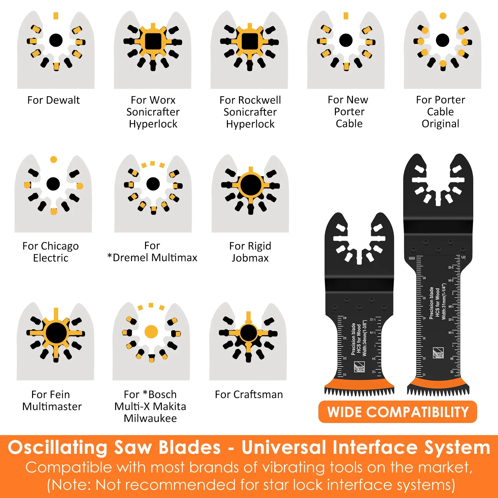 10Pcs Japanese Oscillating Saw Blades High Carbon Steel Multitool Blades saw blades