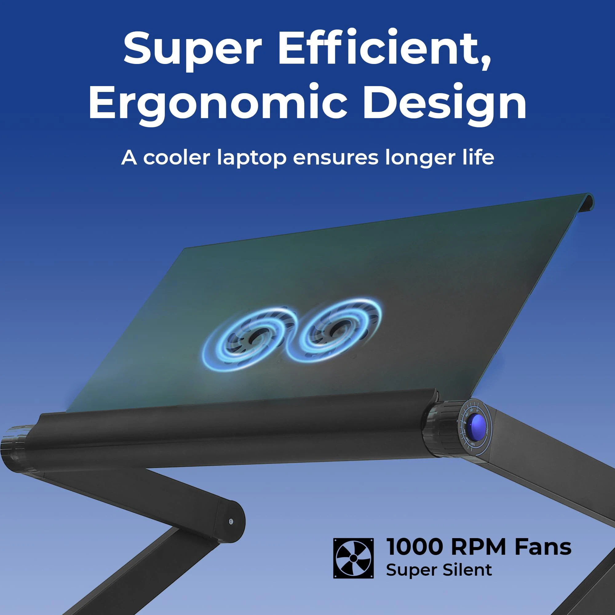 Laptop Stand Desk Adjustable Riser Portable with Mouse Pad Aluminum Laptop table Cooling Holder desk for bed desktop