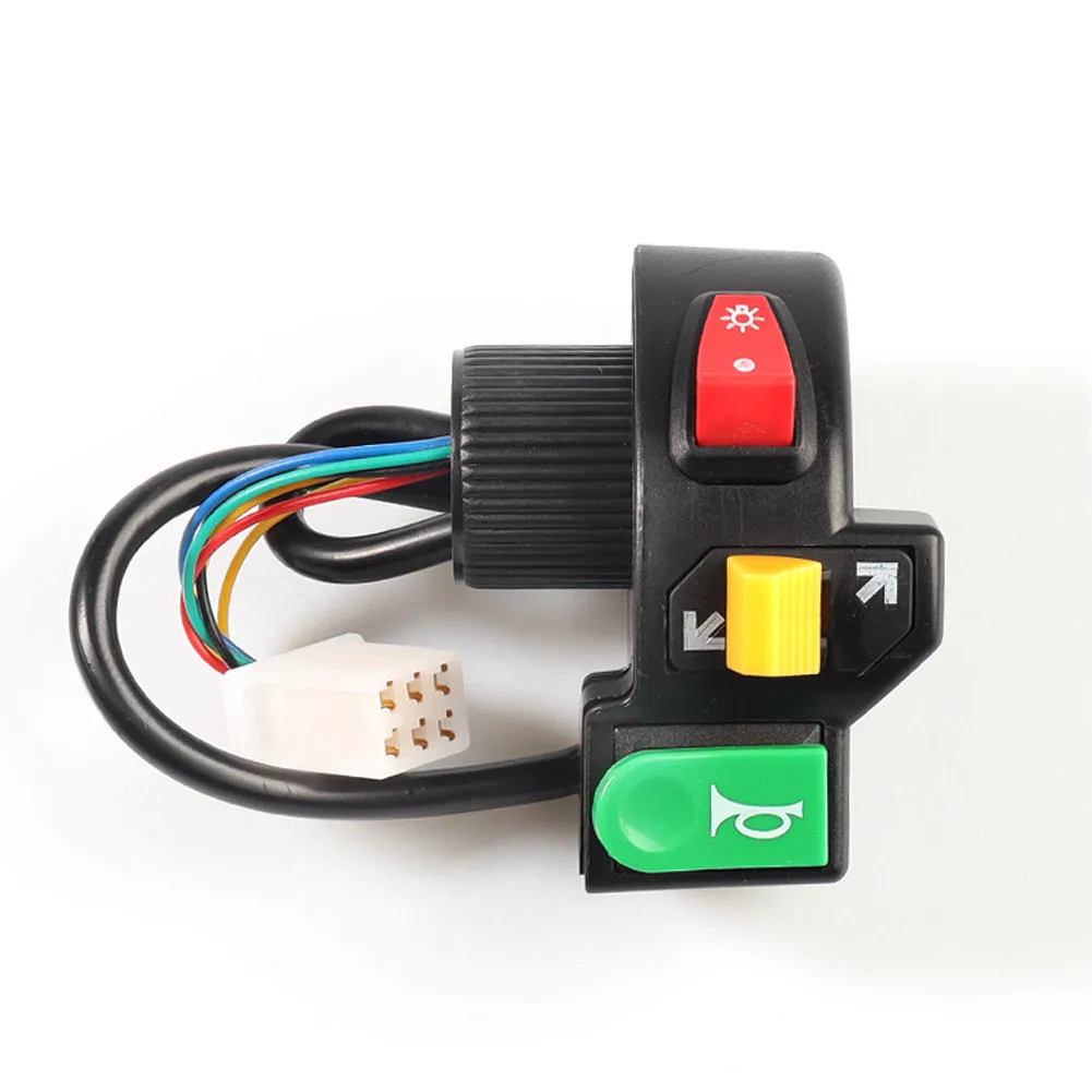 Electric Bicycle Scooter Ebike 3 In 1 Light Horn Turn Signal Switch