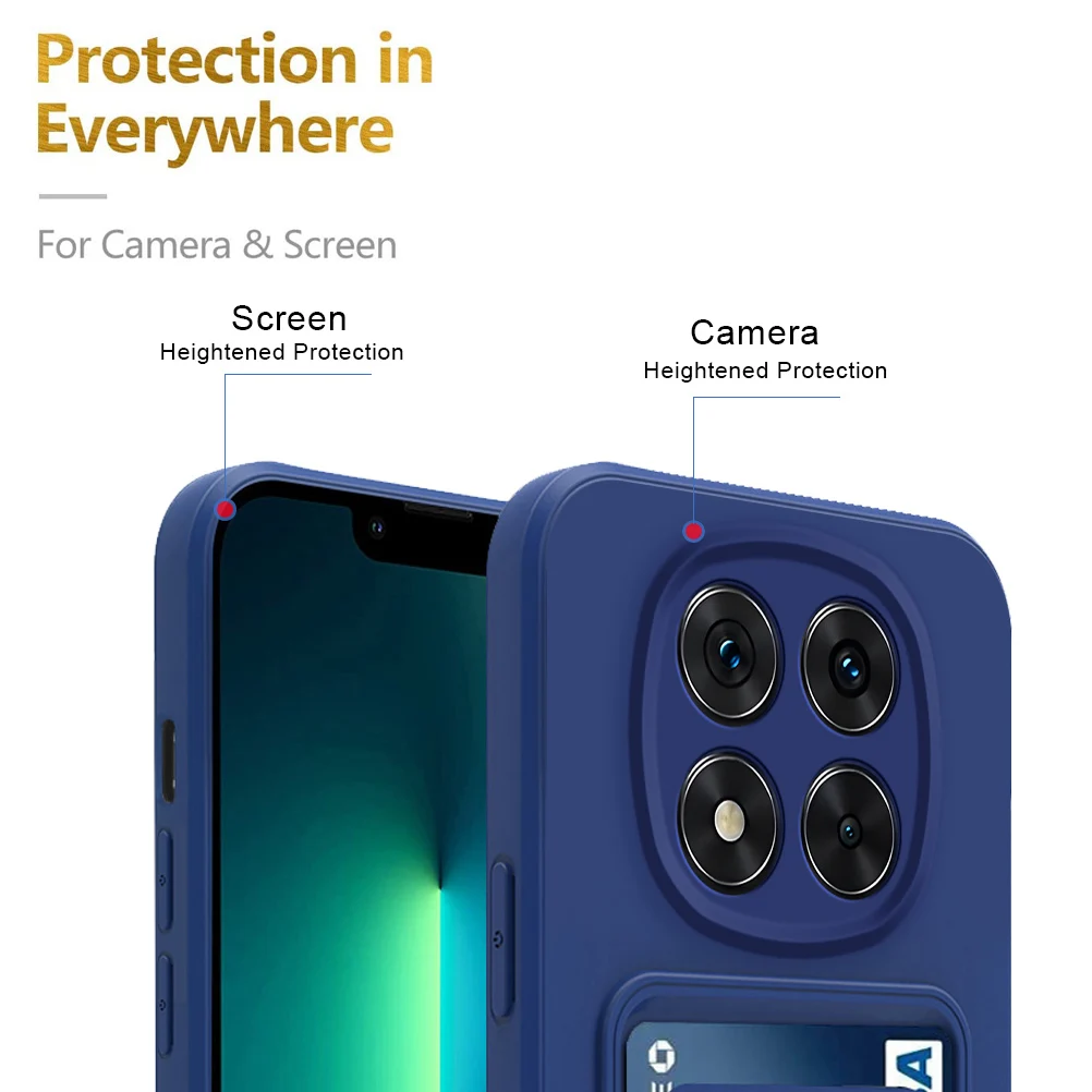 Adjustable Stand Wallet Phone Case with Slide Camera Protection and Crossbody Lanyard – Silicone Armor Cover