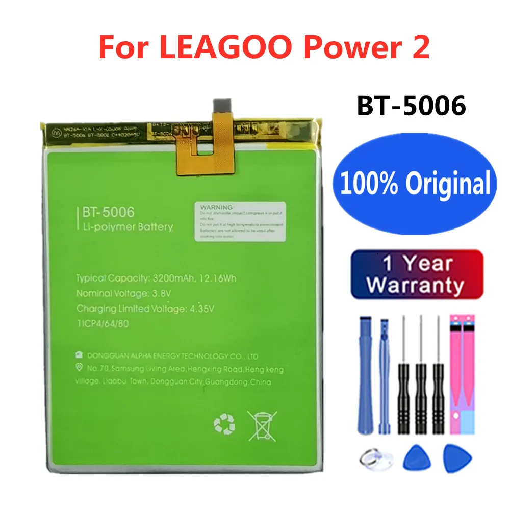 

New In stock 100% Original BT-5006 High Quality Battery 3200mAh For LEAGOO Power 2 Power2 BT-5006 Mobile Phone Batterie Batteria