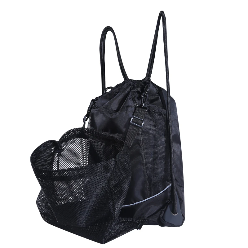 Sports ball storage bag Portable Drawstring Basketball Backpack Mesh Bag Football Soccer Volleyball Ball Storage Bags Outdoor Sports Traveling Gym Yoga sports ball storage bag sports ball bag