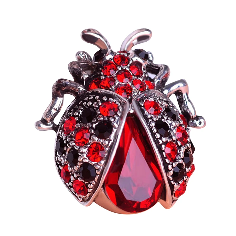 Spilla Di Insetto Di Olio Fatta A Mano Di Moda Di Alta Qualità Spilla Di Animali Di Moda Spilla Di Coccinella Di Gioielli Femminili Di Strass