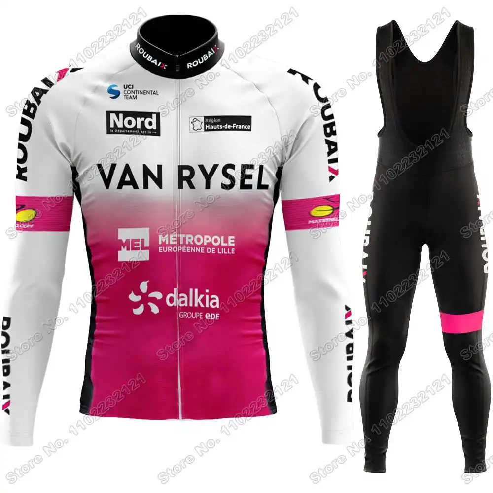 Maillot Cycliste Giordana Roubaix Lille Métropole Dalkia - Orange - Taille M