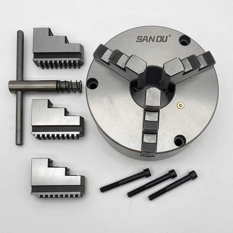 SANOU K11-80 High 3-Jaw Self Centering Metal Lathe Chuck 80mm Diameter, Premium Lathe Machine Parts