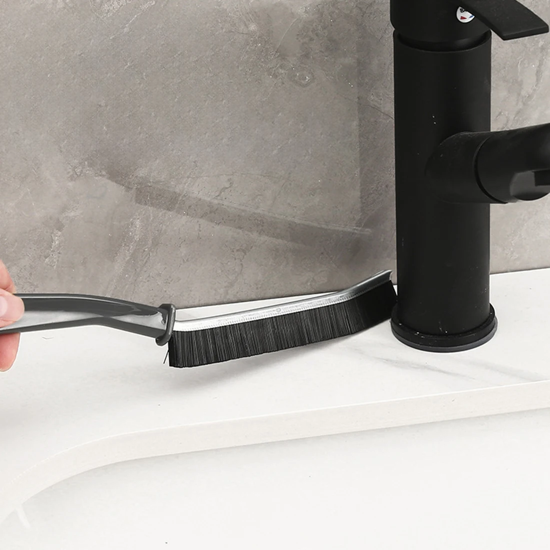 Household Gap Cleaning Brush Durable Grout Hard Bristle Long Handle Cleaner Brush for Tile Joints Dead Angle Shower Floor Lines 4