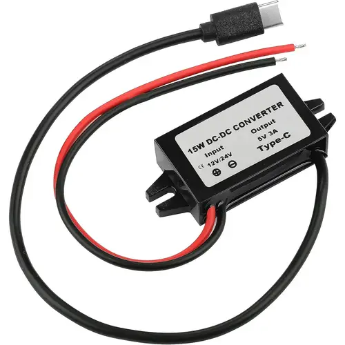 12V/24V to 5V 3A Power Adapter Converter DC-DC Step Down Module USB-A Female/Type C/dual USB/open Wire Connector Waterproof CE - Image 9