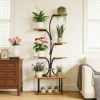 Metal Plant Stand Premium 8-Tier Tall Corner Flower Rack Space-Saving Display