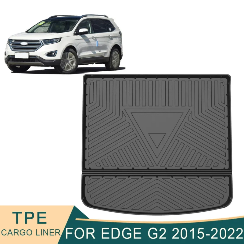 

For Ford Edge G2 2015-2022 Car Cargo Liner All-Weather TPE Non-slip Trunk Mats Waterproof Boot Tray Carpet Interior Accessories