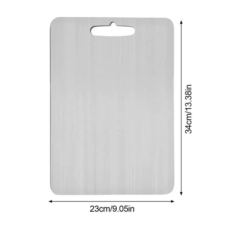 Titanium Chopping Board Double-Sided Metal Cutting Mats Baking Board for Countertop Kitchen Tool Cutting Board for Meat Fruits