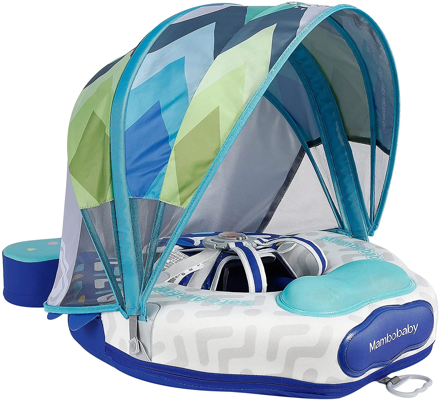 Mambobaby Float with Canopy for Infant Waist Swimming Ring Swim Trainer