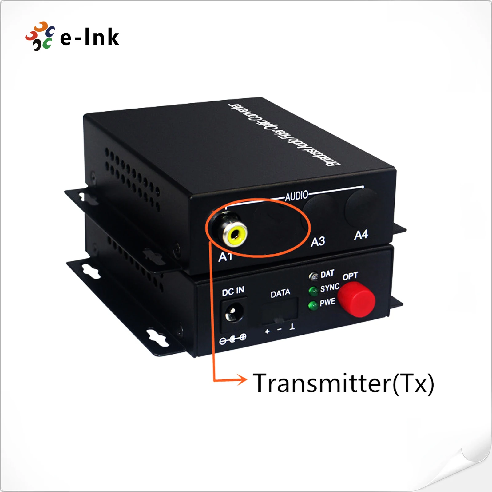 A Pair 1Ch/2Ch (Bi-directional Optional) RCA Audio over Fiber Converter Audio Optical Fiber Extender SM 20km FC