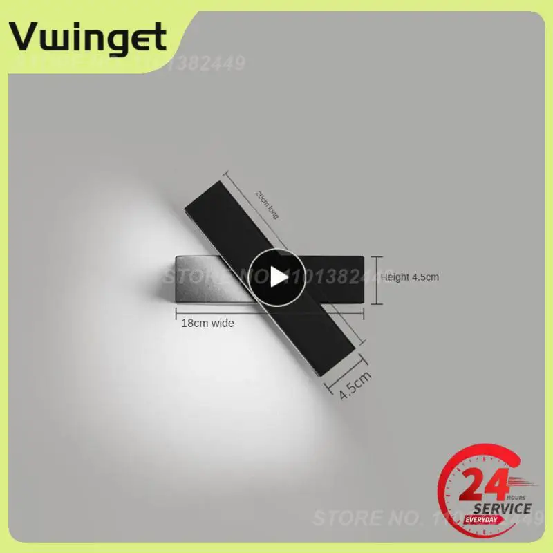 

1 шт. прикроватная настенная лампа, простой современный светодиодный светильник, креативная вращающаяся настенная лампа для гостиной, кабинета, коридора
