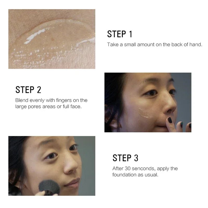 Facial Primer Zero Pore Base Makeup Oil Control Foundation Professional Matte Smooth Invisible Pores Cosmetic