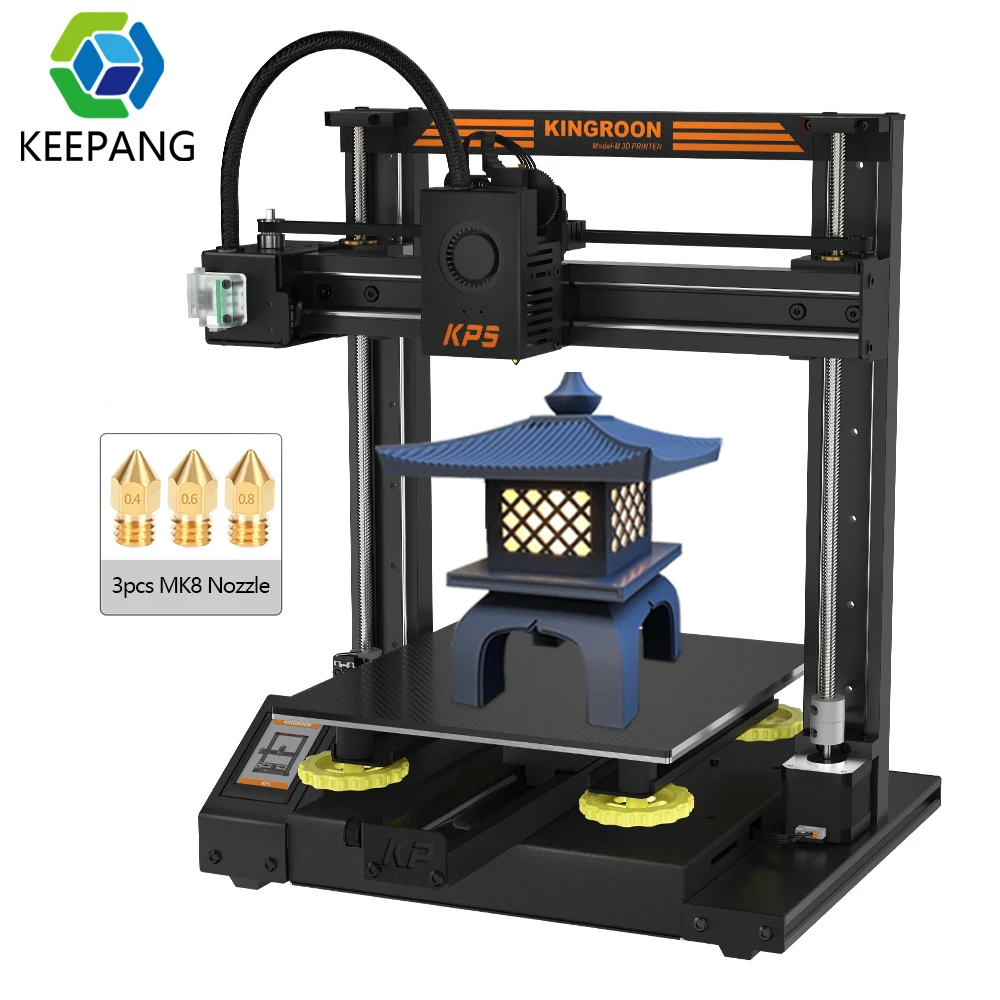 Модернизированный 3D-принтер KP5L KINGROON сделай сам набор для 3D-принтера FDM титановый