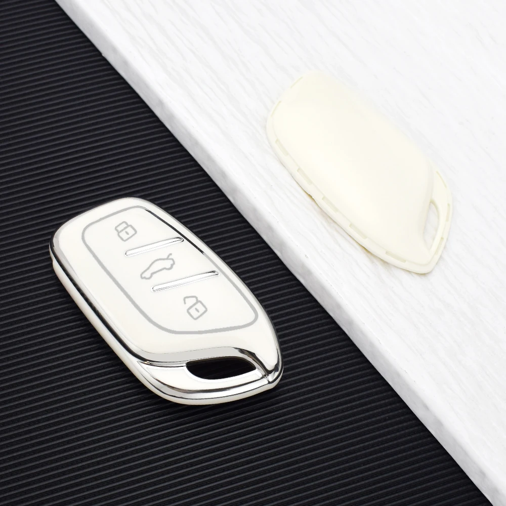 Premium TPU Key Fob Cover Case - 3-Button Protection for Ultimate Style & Durability