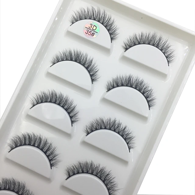 15 Style 5 Pairs 3D Eyelashes Natural False Eye Lashes Thick Faux Mink Lashes Soft Fake Eyelash Wispy Makeup Cilios