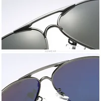 AOWEAR Men's Aviation Sunglasses Men Polarized Mirror Sunglass for Man HD Driving Pilot Sun Glasses lunettes de soleil homme - Image 3