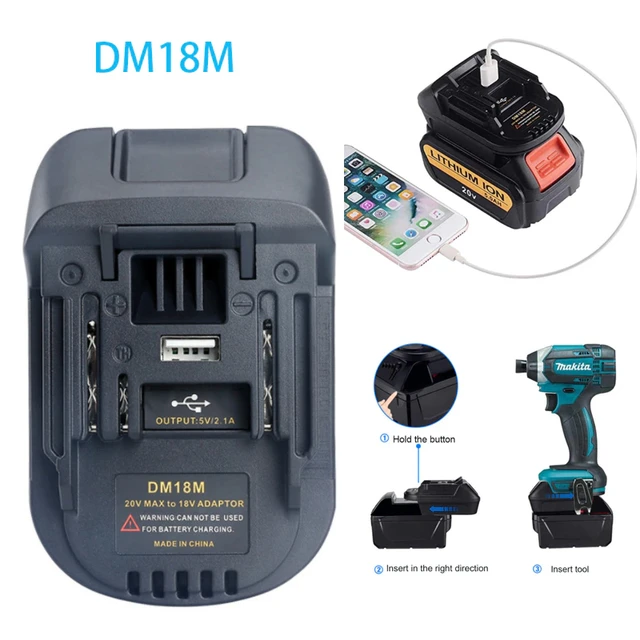 DM18M Adattatore batteria per Makita 18V Power Tools, Converti