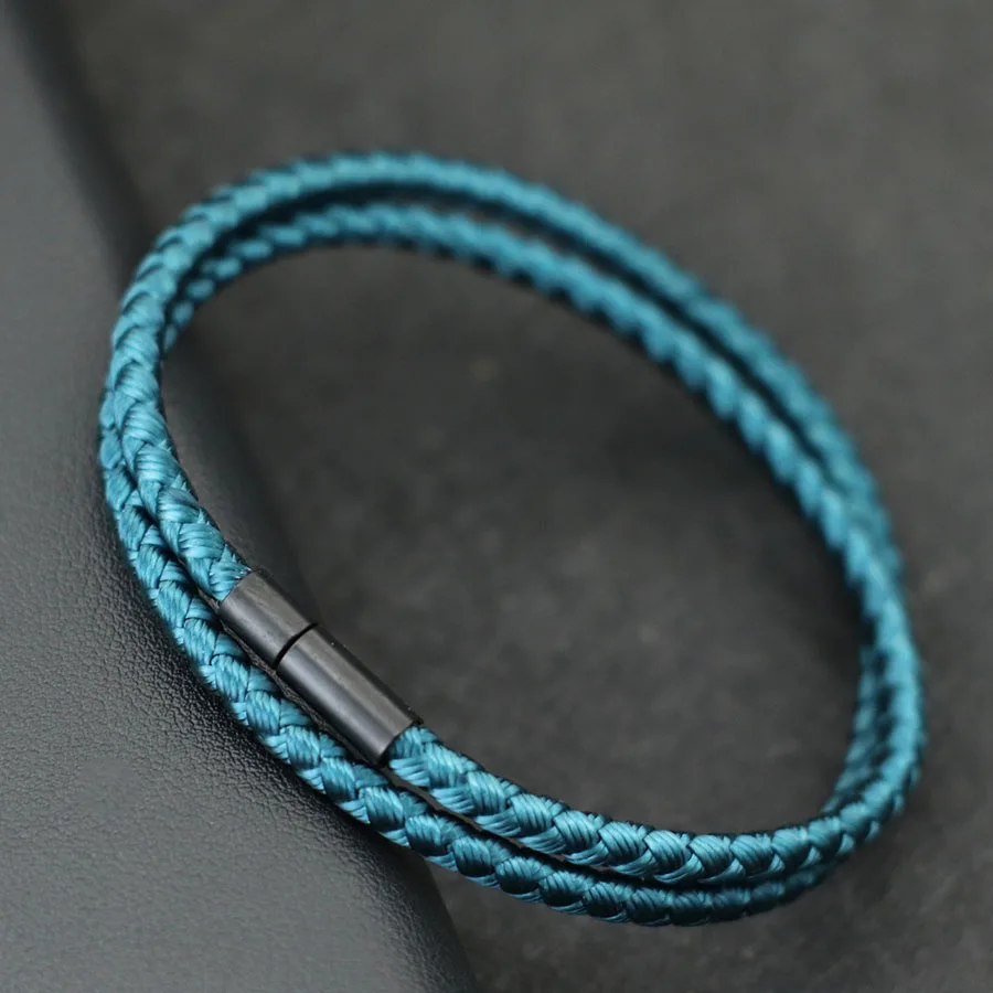 Minimalist Mens Survival Bracelet - Handmade Nautical Bangle
