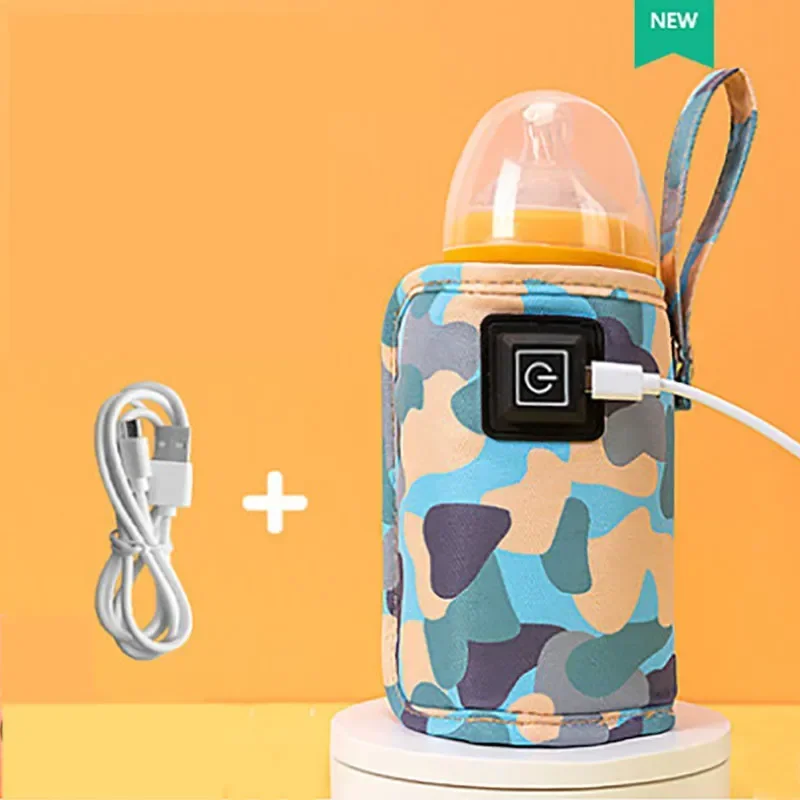 USB Milk Water Warmer Stroller Insulated Bag Baby Nursing Bottle Heater Safe Kids Supplies for Infant Outdoor Travel Accessories 6