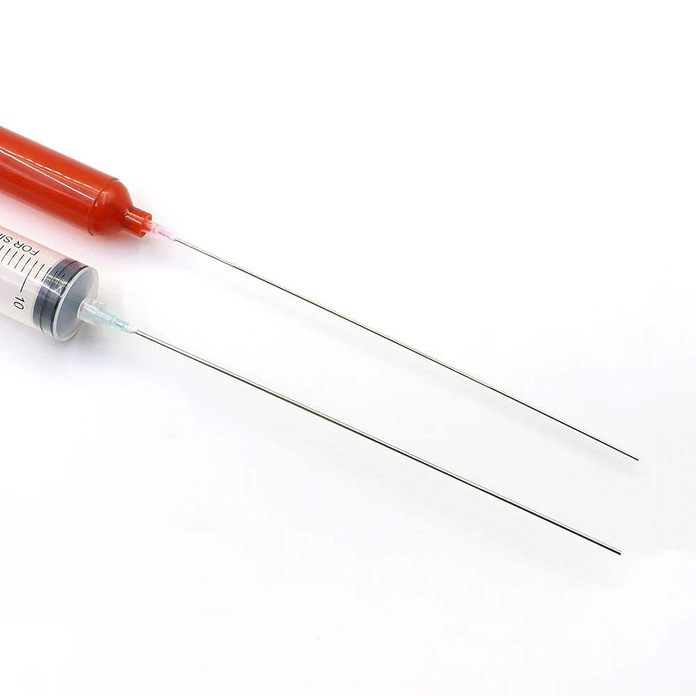 10pcs Dispensing Needle 200mm Syringe Needle 8 Inch Stainless Steel Glue for Filling Liquid Glue and Syringe 14G-23G