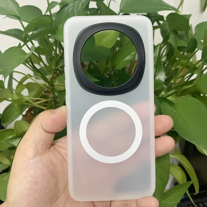 Custodia Magnetica Trasparente GIOPUEY Per Honor Magic 6 Pro - Antiurto Con Paraurti TPU E Retro PC, Supporta MagSafe