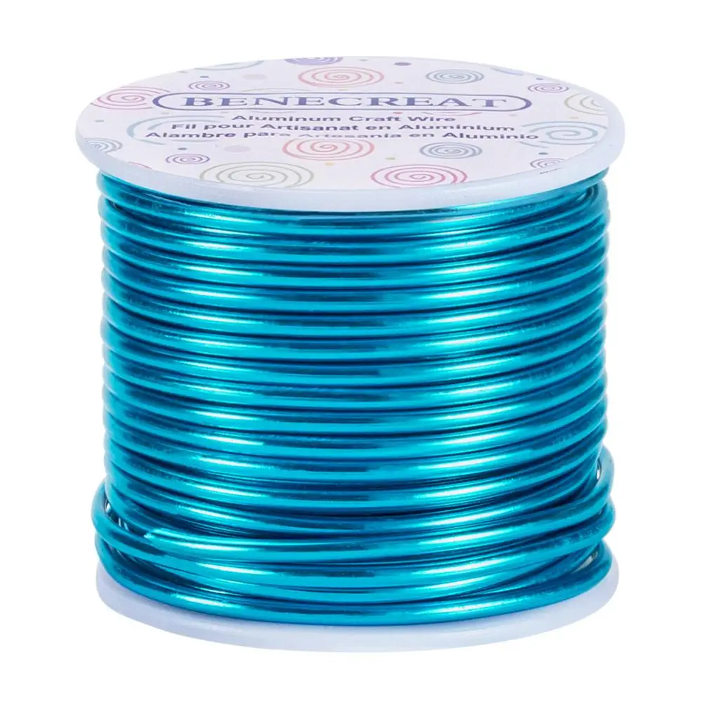 

9 Gauge 3mm Jewelry Craft Aluminum Wire 55 Feet Bendable Metal Sculpting Wire for Craft Floral Model Skeleton Making