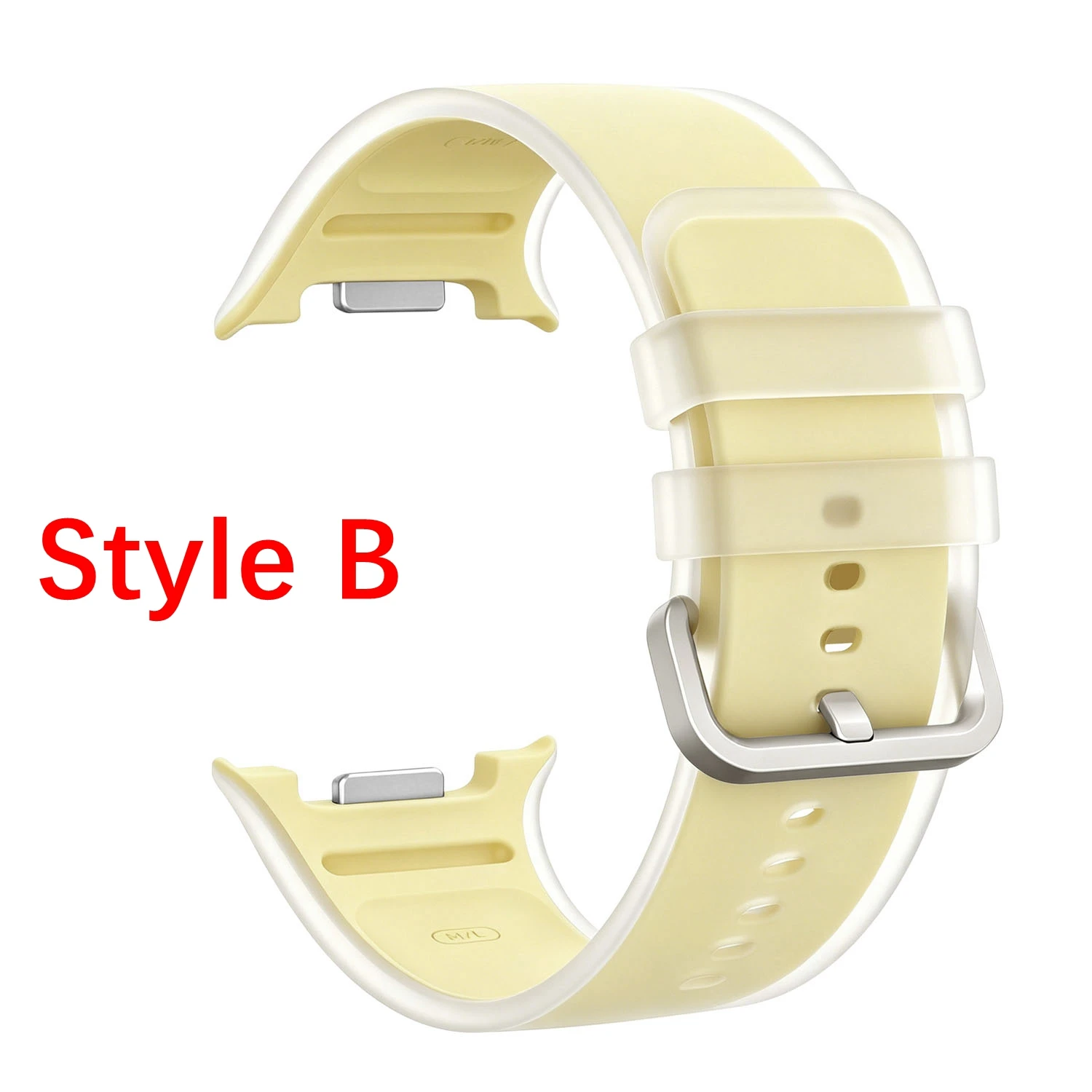 Silicone Replacement Wristband for Smartwatches - Soft and Durable Strap in Various Sizes
