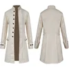 Adult Men Long Gothic Coat Steampunk Hooded Coat Dig Vampire Creator Cosplay Costumes for Halloween Festival Trench Coat 2