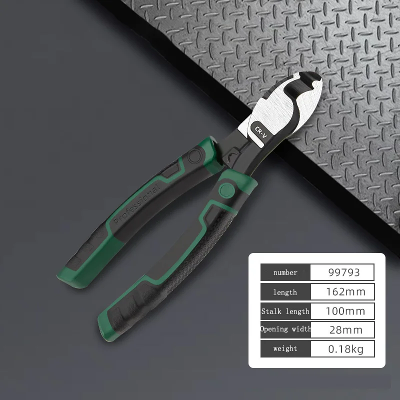 Description Picture 3 of itemElectrician Cable Cutter, Manual Wire Cutting Pliers, Wire Breaking Pliers, Wire Pressing Pliers, Industrial Grade Cable Cutter
