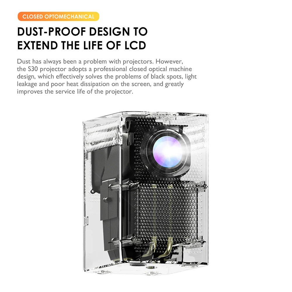 Mini S30 Global Version Full HD 1080P Projector LED Theater Android 10 1920x1080P 4k Vidoe Projector for Home portable projector