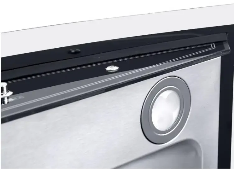 Commercial Range Hood Kitchen Smoke Exhaust Strong Suction Auto Cleaning Side Suction Hood 6