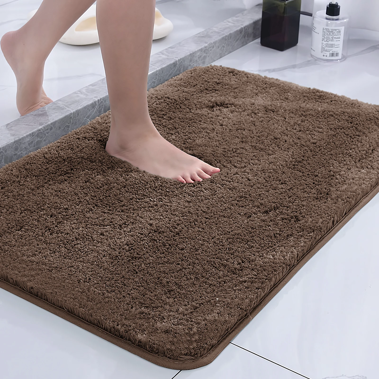 Plush Microfiber Bathroom Mat 6