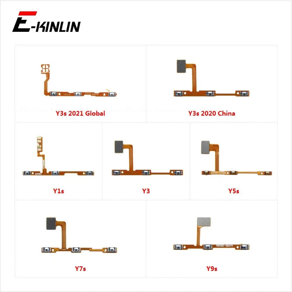 

Switch Power ON OFF Button Flex Cable Ribbon For Vivo Y1s Y3 Y3s 2021 2020 Y5s Y7s Y9s Mute Silence Volume Key