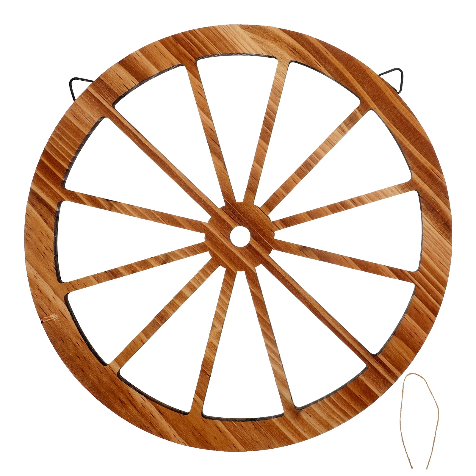 

Wooden Wheel Old West Wagon Wall Office Vintage Decor House Decorations for Home Ornament