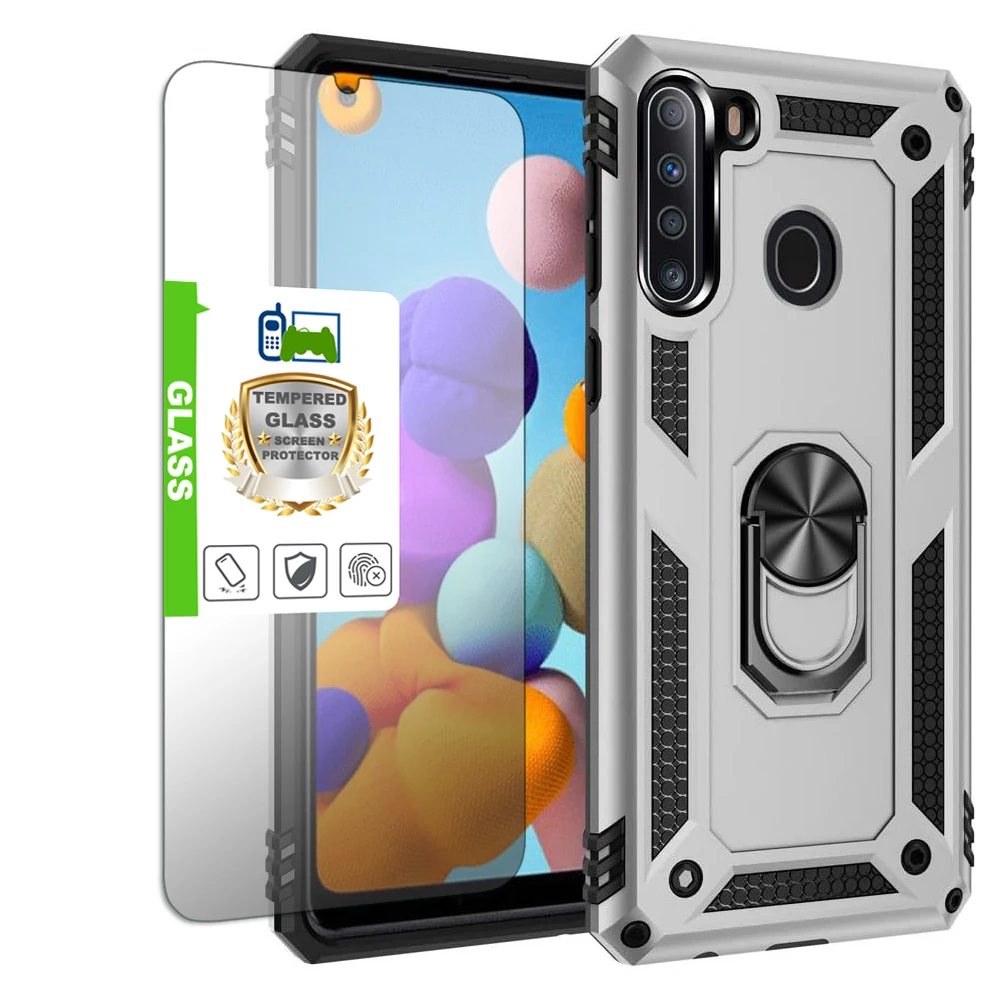 thumbnail image 1 of Phone Case Magnetic Ring Stand Holder for For Samsung Galaxy A01 A11 M11 A21s A20s Shockproof Ring KickStand Armor Case Cover, 1 of 5