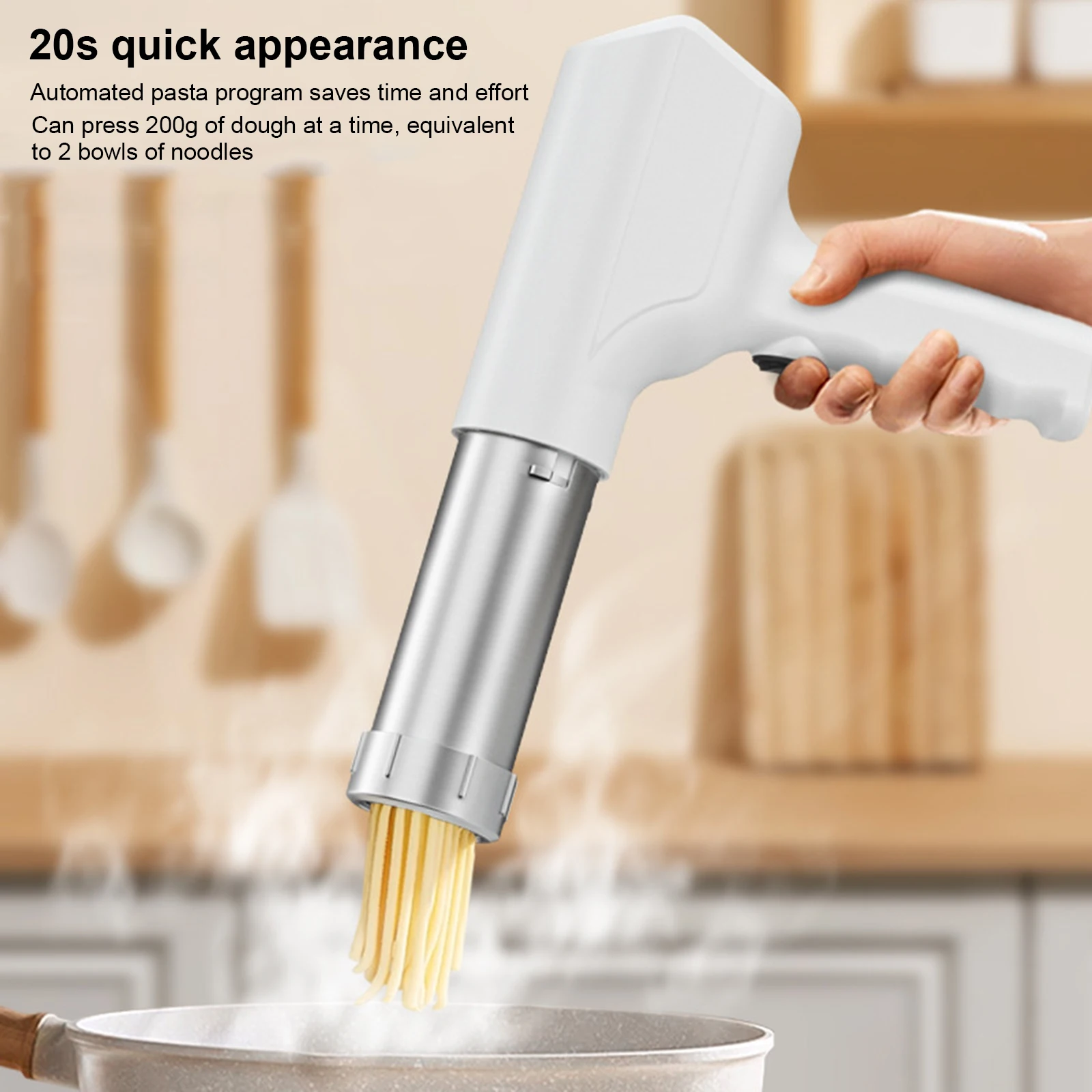 Handheld Pasta Maker Gun Electric Pasta And Ramen Noodle Maker