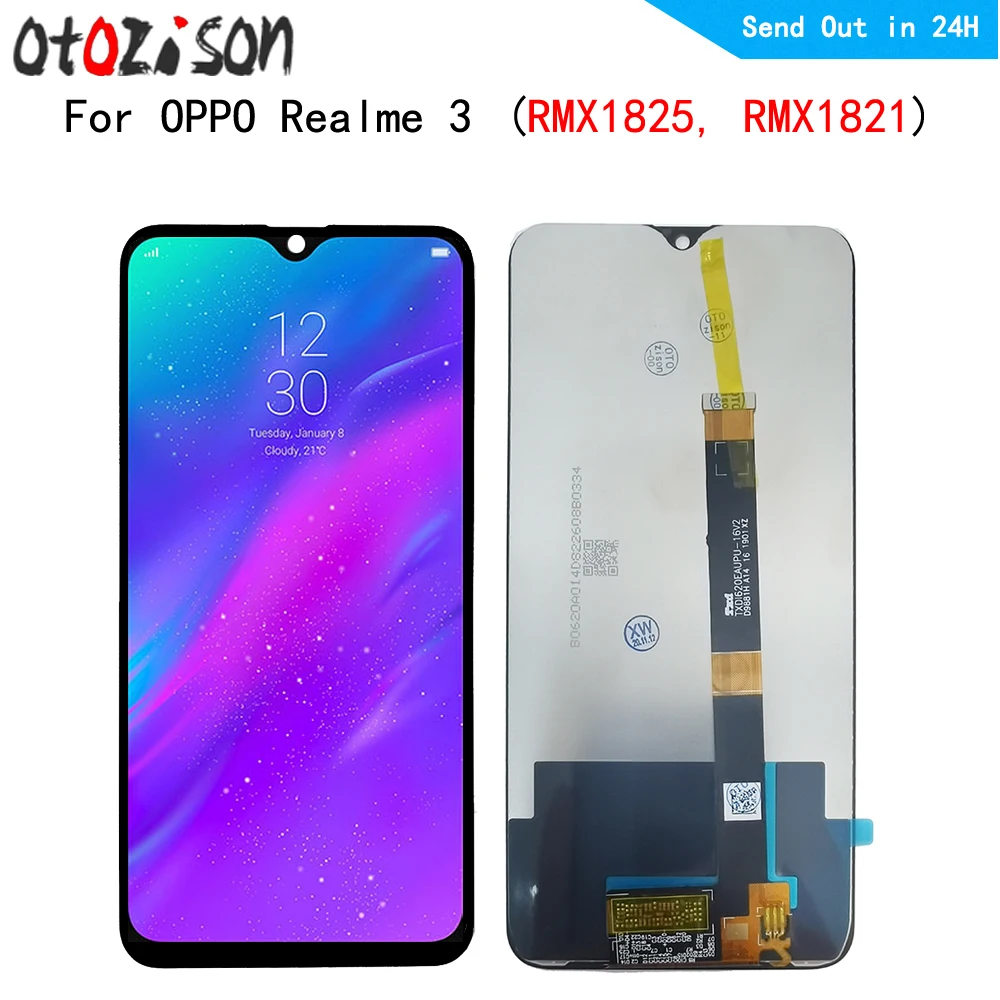 

IPS-экран 6,22 дюйма для Oppo Realme 3 RMX1825, RMX1821, ЖК-дисплей, экран, сенсорная панель, дигитайзер с рамкой в сборе для Realme3