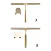 Glass Wiper with Hook Holder Stainless Steel Squeegee for Bathroom Sink Home Handheld Glass Window Cleaning Squeegee Wiper 1