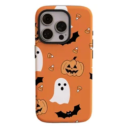 Dual - Layer Halloween Pumpkin Ghost Case - Protective Film Shell Cover - Honor X9c Smart (WSJ007)